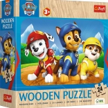 Puzzle in legno 24 pezzi Paw Patrol