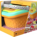 Set da gioco cestino da picnic con hamburger