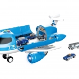 Stazione aerea con effetti luminosi e sonori 40 cm con 6 auto