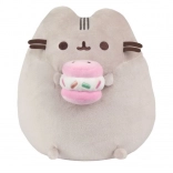 gatto di peluche Pusheen con macaron rosa 24 cm