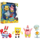 SpongeBob set di 4 figure da collezione in metallo 5–7 cm