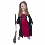 Costume da strega per bambina Morgana, taglia S – confezione ECO