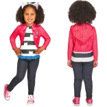 Costume per bambini GABBY’S DOLLHOUSE – top e cerchietto con orecchie da gatto (98–104 cm, 3–4 anni)