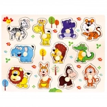 Bino puzzle in legno safari 11 pezzi