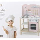 Cucina in legno per bambini con accessori, rosa – VIGA PolarB