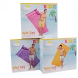 Materassino gonfiabile per acqua 229 × 86 cm con struttura ondulata e cuscino