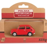 modello d’auto in metallo Fiat 126p – rosso 1:43
