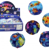 Palla luminosa con motivi di animali marini 7 cm