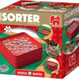 Set di vaschette per puzzle – 6 vaschette, rosse, 20 × 20 cm JUMBO PUZZLE MATES