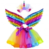 Arcobaleno Unicorno Costume Set per Bambini
