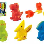 Set di dinosauri spruzzini componibili per il bagnetto LITTLE HERO MIX 'N MATCH