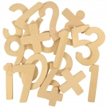 Bigjigs Toys Numeri e Simboli in Legno per Bambini