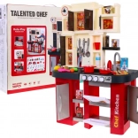 cucina giocattolo interattiva con rubinetto d’acqua, luci e suoni, 58 pezzi