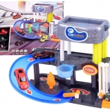 Autolavaggio a due piani con acqua corrente, ascensore ed effetti