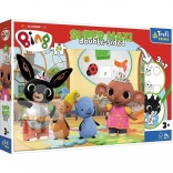Puzzle Super Maxi double face Bing e amici