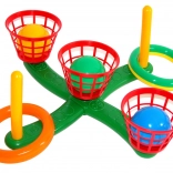 Gioco di lancio di anelli e palline