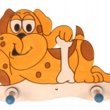 Appendiabiti di legno Cane per bambini