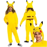 Costume per bambini POKEMON Pikachu kigurumi 127–136 cm (7–8 anni)