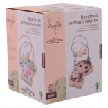 Labirinto di perline in legno con animaletti