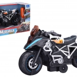 Moto avvitabile con effetti, bianca 20 cm – confezione ceca