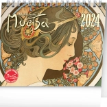 Calendario da tavolo Alfons Mucha 2024