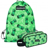 Set scolastico MINECRAFT Creeper – astuccio e sacca per le scarpe