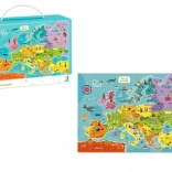 Puzzle mappa dell'Europa 100 pezzi