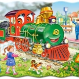 Puzzle 30 pezzi locomotiva verde