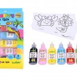 Colori per vetro con glitter 5+1