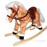 Cavalluccio a dondolo con effetti marrone