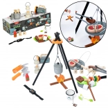 Set di Campeggio in Legno da 45 Pezzi