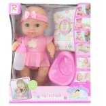 Bambolotto con suoni e pipì con accessori
