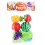Set di frutta e verdura in plastica da tagliare per bambini