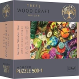 Puzzle Cocktail Colorati TREFL Wood Craft Origin 501 Pezzi