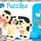 Baby puzzle animali della fattoria 5in1 (2–4 pezzi) EDUCA