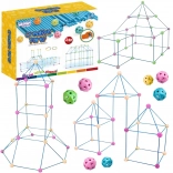 woopie set di costruzione XXL – set per costruire tende e basi, 340 pezzi