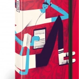 Taccuino a righe con copertina rigida 11 × 16 cm Dominik Miklušák – rosso