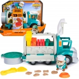Paw Patrol Rubble & Crew – camion da costruzione Nonno Gravel con figurina e sabbia cinetica