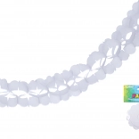 Ghirlanda di carta bianca 3,6 m