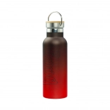 BAAGL Thermos con tappo in bambù Gradiente rosso-nero