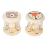 small foot sonagli in legno pastello con palline – set da 2 pz