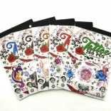 Tatuaggi temporanei in blocchetto – 280 pezzi, mix di motivi