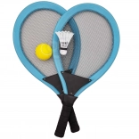 set sportivo per bambini di racchette da tennis e badminton Woopie