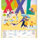 Calendario murale pianificatore Familiare XXL 2026