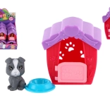 Casetta di plastica per cucciolino con ciotola, 6 × 7 cm