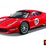 Modello di automobile Ferrari 458 Challenge rosso 1:24 Bburago