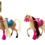 Cavallo da pettinare con accessori, in plastica, 16 cm