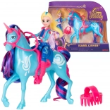 Unicorn Academy Isabel e River – figurina della ragazza con unicorno e accessori