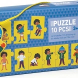 Puzzle per bambini Djeco vestire 10 pezzi