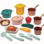 Grande set di utensili da cucina e alimenti per bambini